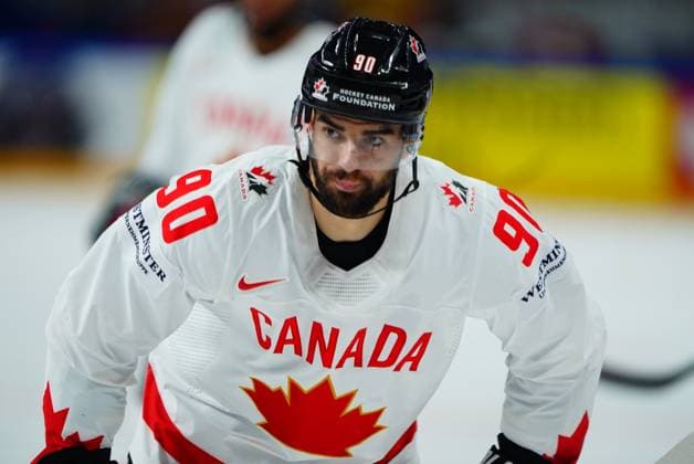LATVIA, RIGA - 15.05.23: VELENO Joe. Game Slovakia vs Canada. IIHF 2023 Ice hockey, Eishockey World Championship, WM, Weltmeisterschaft at Arena Riga  Copyright: xVITALIIxKLIUIEVx