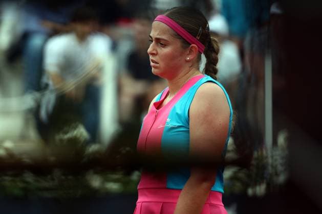Rome, Italy 15.05.2023: J.Ostapenko of Latvia during the match against D.Kasatkina of Russia at the Women™s Internazionali BNL d Italia, ATP, Tennis Herren 1000, day 7, tennis tournament at Foro Italico in Rome, Italy on May 15th, 2023.  Copyright: xmarcoxiacobuccix xipa-agency.netx xmarcoxiacobuccix 0 IPA_IPA37952260