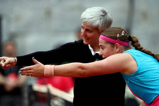 Sport Bilder des Tages Rome, Italy 15.05.2023: J.Ostapenko of Latvia during the match against D.Kasatkina of Russia at the Women™s Internazionali BNL d Italia, ATP, Tennis Herren 1000, day 7, tennis tournament at Foro Italico in Rome, Italy on May 15th, 2023.  Copyright: xmarcoxiacobuccix xipa-agency.netx xmarcoxiacobuccix 0 IPA_IPA37952266