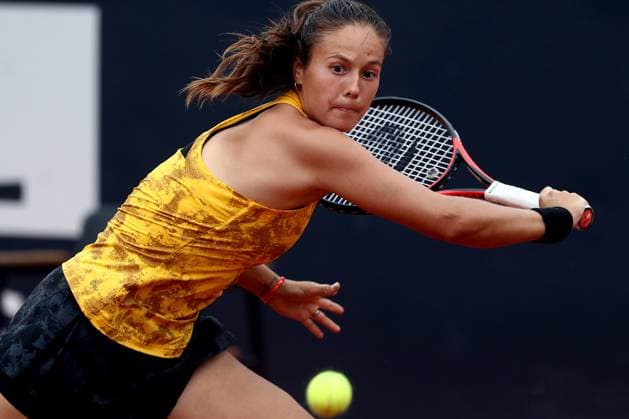Sport Bilder des Tages Rome, Italy 15.05.2023: J.Ostapenko of Latvia during the match against D.Kasatkina of Russia at the Women™s Internazionali BNL d Italia, ATP, Tennis Herren 1000, day 7, tennis tournament at Foro Italico in Rome, Italy on May 15th, 2023.  Copyright: xmarcoxiacobuccix xipa-agency.netx xmarcoxiacobuccix 0 IPA_IPA37952294