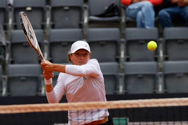 Iga Swkiatek (POL) against DonnaVekic (CRO) during Internazionali BNL d Italia (day9), Tennis Internationals in Rome, Italy, May 16 2023  Copyright: xAgnxFoto LiveMediax xipa-agency.x xLivexMediax 0 IPA_IPA37970900