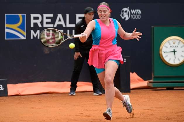 Photo Fabrizio Corradetti LaPresse May 17 2023 Rome, Italy Tennis IPaula Badosa (ESP) vs Jelena Ostapenko (LAT) In the pic: Jelena Ostapenko (LAT)  Copyright: xFabrizioxCorradettix xLaPressex