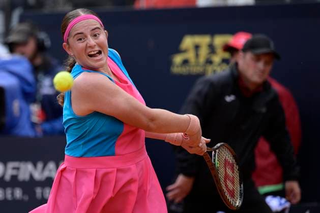 Photo Fabrizio Corradetti LaPresse May 17 2023 Rome, Italy Tennis IPaula Badosa (ESP) vs Jelena Ostapenko (LAT) In the pic: Jelena Ostapenko (LAT)  Copyright: xFabrizioxCorradettix xLaPressex