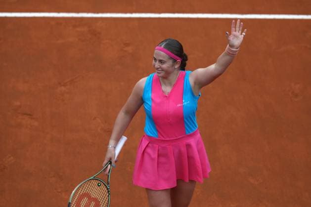 Rome, Italy 17.05.2023: JeÄ¼ena Ostapenko of Lettonia during the match against Paula Badosa of Spain at the Women™s Internazionali BNL d Italia, WTA, Tennis Damen 1000, tennis tournament at Foro Italico in Rome, Italy on May 17th, 2023.  Copyright: xmarcoxiacobuccix xipa-agency.netx xmarcoxiacobuccix 0 IPA_IPA38001970
