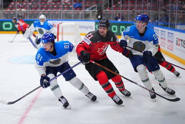 LATVIA, RIGA - 17.05.23: LAUGHTON Scott. Game Canada vs Kazakhstan. IIHF 2023 Ice hockey, Eishockey World Championship, WM, Weltmeisterschaft at Arena Riga  Copyright: xVITALIIxKLIUIEVx