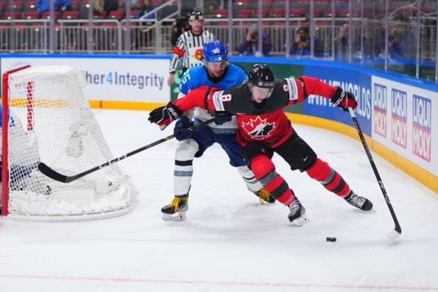 LATVIA, RIGA - 17.05.23: GLASS Cody. Game Canada vs Kazakhstan. IIHF 2023 Ice hockey, Eishockey World Championship, WM, Weltmeisterschaft at Arena Riga  Copyright: xVITALIIxKLIUIEVx