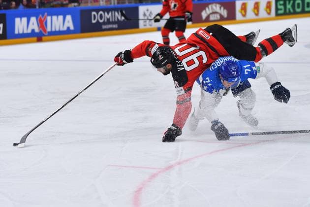 LATVIA, RIGA - 17.05.23: VELENO Joe. Game Canada vs Kazakhstan. IIHF 2023 Ice hockey, Eishockey World Championship, WM, Weltmeisterschaft at Arena Riga  Copyright: xVITALIIxKLIUIEVx