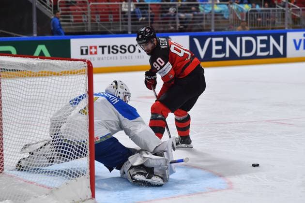 LATVIA, RIGA - 17.05.23: VELENO Joe. Game Canada vs Kazakhstan. IIHF 2023 Ice hockey, Eishockey World Championship, WM, Weltmeisterschaft at Arena Riga  Copyright: xVITALIIxKLIUIEVx