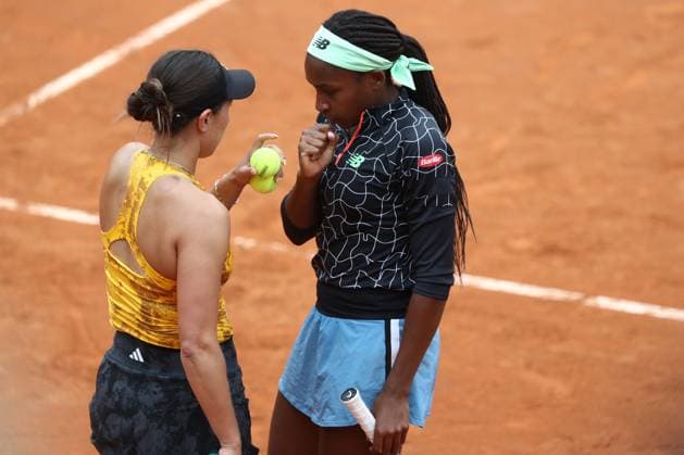 Rome, Italy 18.05.2023: C. GAUF-J. and PEGULA during the match against S. AOYAMA - E. SHIBAHARA at the Women™s Internazionali BNL d Italia, WTA, Tennis Damen 1000, day 7, women™s double tennis tournament at Foro Italico in Rome, Italy on May 18th, 2023.  Copyright: xmarcoxiacobuccix xipa-agency.netx xmarcoxiacobuccix 0 IPA_IPA38023682