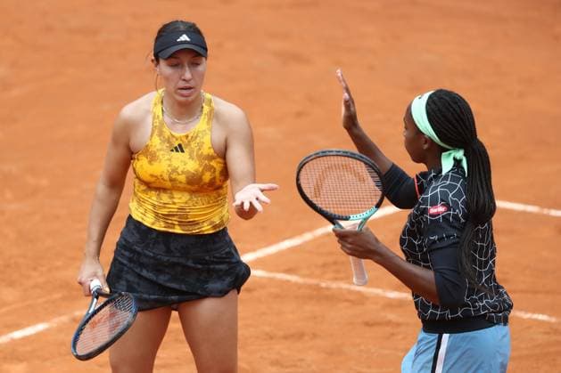 Rome, Italy 18.05.2023: C. GAUF-J. and PEGULA during the match against S. AOYAMA - E. SHIBAHARA at the Women™s Internazionali BNL d Italia, WTA, Tennis Damen 1000, day 7, women™s double tennis tournament at Foro Italico in Rome, Italy on May 18th, 2023.  Copyright: xmarcoxiacobuccix xipa-agency.netx xmarcoxiacobuccix 0 IPA_IPA38023697