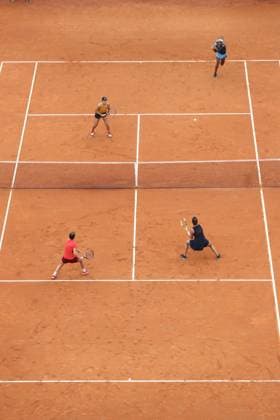 Rome, Italy 18.05.2023: C. GAUF-J. and PEGULA during the match against S. AOYAMA - E. SHIBAHARA at the Women™s Internazionali BNL d Italia, WTA, Tennis Damen 1000, day 7, women™s double tennis tournament at Foro Italico in Rome, Italy on May 18th, 2023.  Copyright: xmarcoxiacobuccix xipa-agency.netx xmarcoxiacobuccix 0 IPA_IPA38023750