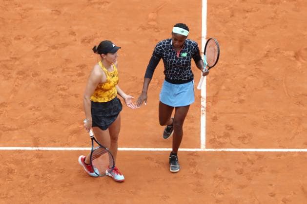 Rome, Italy 18.05.2023: C. GAUF-J. and PEGULA during the match against S. AOYAMA - E. SHIBAHARA at the Women™s Internazionali BNL d Italia, WTA, Tennis Damen 1000, day 7, women™s double tennis tournament at Foro Italico in Rome, Italy on May 18th, 2023.  Copyright: xmarcoxiacobuccix xipa-agency.netx xmarcoxiacobuccix 0 IPA_IPA38023771