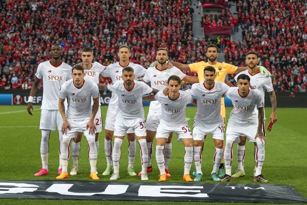 Germany, Leverkusen, 18 05 2023, BayArena, Bayer 04 Leverkusen AS Rom Uefa Europa Leaque, AS Rom teamphoto Leverkusen BayArena North Rhine Westfalia Germany  eu-images-678