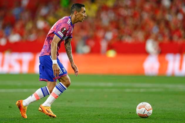 ESP: Sevilla FC-Juventus. UEFA Europa League Angel Di Maria of Juventus during the UEFA Europa League match, Semi-Finals, 2nd leg between Sevilla FC and Juventus played at Ramon Sanchez Pizjuan Stadium on May 18, 2023 in Sevilla, Spain. kpng Copyright: xAntonioxPozox xPRESSINPHOTOx AP_230518_032
