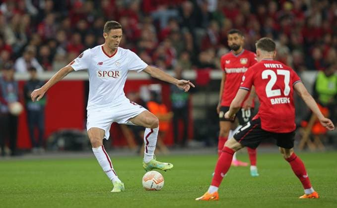 Bayer 04 Leverkusen v AS Roma, UEFA Europa League, Semi finals, 2nd leg, Bay Arena, Cologne, Germany, 18th May 2023 Nemanja Matic of Roma. - Bayer 04 Leverkusen v AS Roma, UEFA Europa League, Semi finals, 2nd leg, Bay Arena, Cologne, Germany. - 18th May 2023. Cologne Bay Arena Germnay Copyright: xDanxWeirx CP_Bayer_Leverkusen_AS_Roma_33