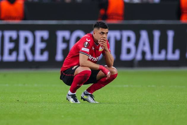 18 05 2023, football, 2022 2023 season, UEFA Europa League, semi-final, UEL, Bayer 04 Leverkusen AS Rome, Nadiem Amiri Bayer 04 Leverkusen , Leverkusen BayArena NRW Germany xRHR PHOTO ENx Copyright: RHR-FOTO DennisxEwertx RHR-FOTO DE