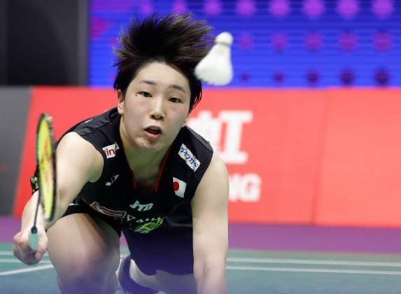 Bilder des Jahres 2023, Sport 05 Mai Sport Themen der Woche KW20 Sport Bilder des Tages (230519) -- SUZHOU, May 19, 2023 -- Japan s Yamaguchi Akane competes in the women s singles match against Thailand s Pornpawee Chochuwong during the quarterfinal match between Thailand and Japan in Suzhou, east China s Jiangsu Province, May 19, 2023. ) (SP)CHINA-SUZHOU-BADMINTON-SUDIRMAN CUP-QUARTERFINAL-THAILAND VS JAPAN (CN) JiaxHaocheng 