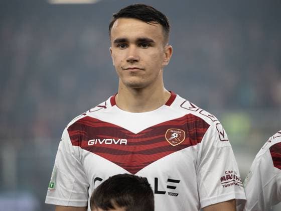 Italian soccer Serie B match - Genoa CFC vs Reggina 1914 Strelec David reggina portrait during Genoa CFC vs Reggina 1914, Italian soccer Serie B match in Genoa, Italy, March 31 2023 Genoa Luigi Ferraris stadium Italy Copyright: xValentinaxGiannettonix xLiveMediax