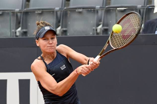 Photo Fabrizio Corradetti LaPresse May 19 2023 Rome, Italy Tennis Elena Kudermetova (RUS) vs Anhelina Kalinina (UKR) In the pic: Elena Kudermetova (RUS)  Copyright: xFabrizioxCorradettix xLaPressex