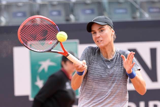Photo Fabrizio Corradetti LaPresse May 19 2023 Rome, Italy Tennis Elena Kudermetova (RUS) vs Anhelina Kalinina (UKR) In the pic: Anhelina Kalinina (UKR)  Copyright: xFabrizioxCorradettix xLaPressex