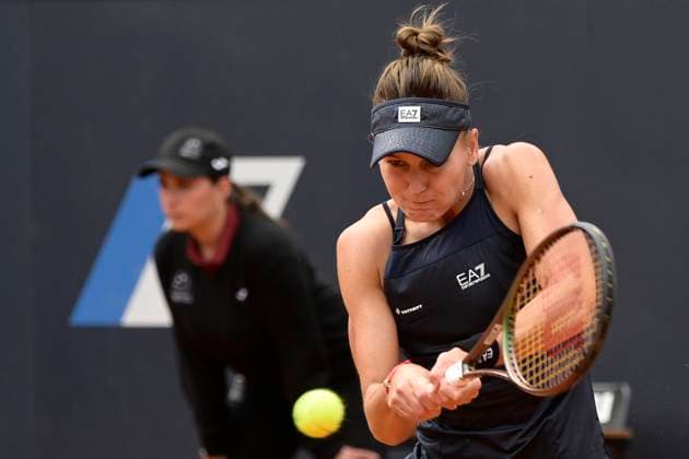 Photo Fabrizio Corradetti LaPresse May 19 2023 Rome, Italy Tennis Elena Kudermetova (RUS) vs Anhelina Kalinina (UKR) In the pic: Elena Kudermetova (RUS)  Copyright: xFabrizioxCorradettix xLaPressex