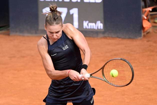 Photo Fabrizio Corradetti LaPresse May 19 2023 Rome, Italy Tennis Elena Kudermetova (RUS) vs Anhelina Kalinina (UKR) In the pic: Elena Kudermetova (RUS)  Copyright: xFabrizioxCorradettix xLaPressex