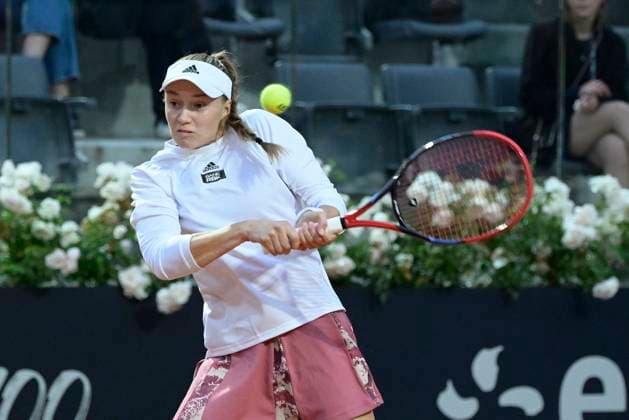 Photo Fabrizio Corradetti LaPresse May 19 2023 Rome, Italy Tennis Elena Rybakina (KAZ) vs Jelena Ostapenko (LAT) In the pic: Elena Rybakina (KAZ)  Copyright: xFabrizioxCorradettix xLaPressex