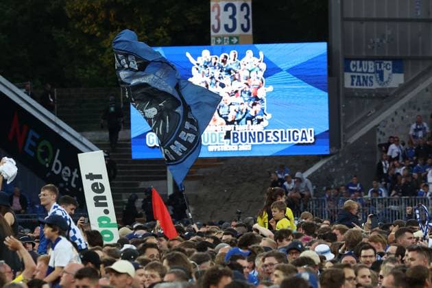 Darmstadt, 19 May 2024 Football 2 Bundesliga SV Darmstadt 98 1 FC Magdeburg v l , The fans storm the pitch, Gude Bundesliga DFL DFB REGULATES PROHIBIT ANY USE OF PHOTOGRAPHS as IMAGE SEQUENCES and or QUASI VIDEO Copyright: JoaquimxFerreira