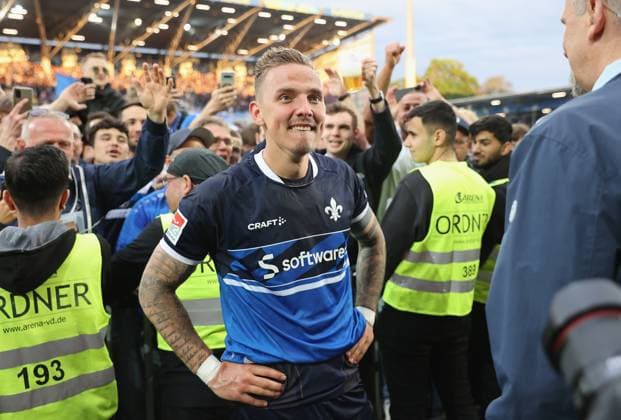 19 05 2023, xdcx, football 2 Bundesliga, SV Darmstadt 98 1 FC Magdeburg, emonline, emspor, despor, v l , Phillip Tietz SV Darmstadt 98 DFL DFB REGULATES PROHIBIT ANY USE OF PHOTOGRAPHS AS IMAGE SEQUENCES AND OR QUASI VIDEO Copyright: HMBxMedia Claus