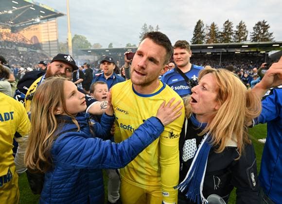 19 05 2023, xfux, Fussball 2 Bundesliga, SV Darmstadt 98 1 FC Magdeburg, emonline, emspor, v l Marcel Schuhen SV Darmstadt 98 DFL DFB REGULATIONS PROHIBIT ANY USE OF PHOTOGRAPHS as IMAGE SEQUENCES and or QUASI VIDEO Licensing of the photographic work to SV Darmstadt 1898 e V as well as subsidiaries is not permitted NO release of or sale to SV Darmstadt 1898 e V Darmstadt
