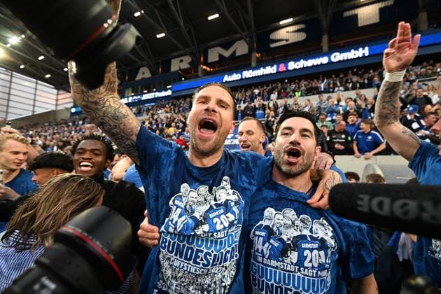 19 05 2023, xfux, Fussball 2 Bundesliga, SV Darmstadt 98 1 FC Magdeburg, emonline, emspor, v l Tobias Kempe SV Darmstadt 98 , Co Trainer Ovid Hajou SV Darmstadt 98 DFL DFB REGULATIONS PROHIBIT ANY USE OF PHOTOGRAPHS as IMAGE SEQUENCES and or QUASI VIDEO Licensing of the photographic work to SV Darmstadt 1898 e V and subsidiaries is not permitted NO release of or sale to SV Darmstadt 1898 e V Darmstadt
