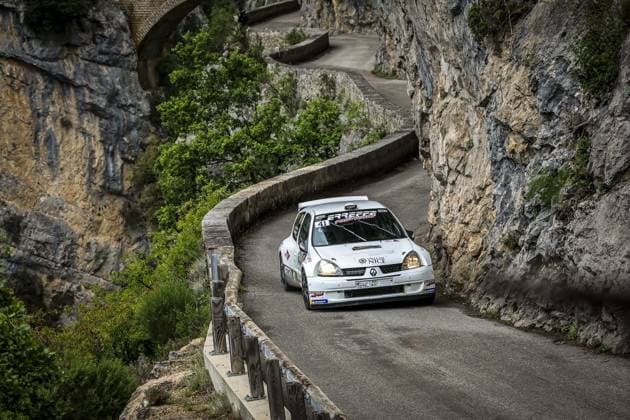 Sport Themen der Woche KW20 Sport Bilder des Tages 41 DI FANTE Romain, FONTANA Alexandra, Renault Clio S1600, action during the Rallye Antibes Cote d Azur 2023, 3rd round of the Championnat de France des Rallyes 2023, from May 19 to 20 in Juan-Les-Pains, France - AUTO - RALLYE DÂ’ANTIBES - COTE DÂ’AZUR 2023 DPPI Panoramic  01523007_GRL_7454