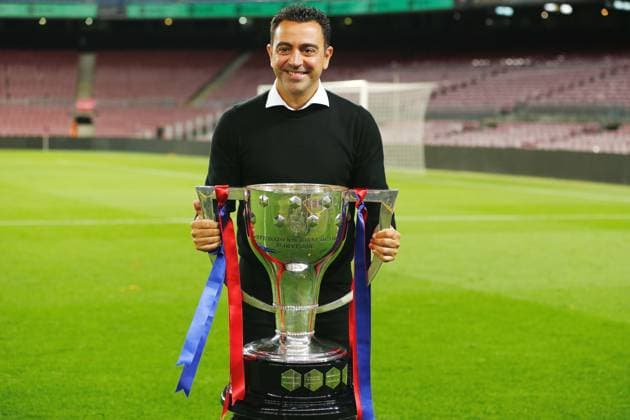 Xavi Hernandez (Barcelona), MAY 20, 2023 - Football Soccer : Xavi celebrate with Liga trophy after Spanish La Liga Santander match between FC Barcelona, Barca 1-2 Real Sociedad at the Estadio Spotify Camp Nou in Barcelona, Spain. Noxthirdxpartyxsales  (219089843)