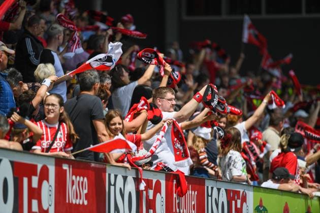Football FLYERALARM Womens Bundesliga 21 Matchday 22 23 SC Freiburg vs 1 FC Koeln 21 05 2023 The spectators Football FLYERALARM Womens Bundesliga SC Freiburg vs 1 FC Koeln on Sunday, May 21, 2023 at the Dreisamstadion in Freiburg im Breisgau DFL REGULATIONS PROHIBIT ANY USE OF PHOTOGRAPHS AS IMAGE SEQUENCES AND OR QUASI VIDEO Copyright: xBEAUTIFULxSPORTS GerdxGruendlx