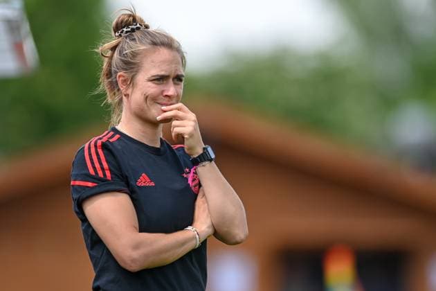 Coach Clara Schöne FC Bayern München, FCB single picture, action, action, 21 05 2023, Aschheim Germany , Football,2 Women Bundesliga, FC Bayern München II 1 FC Nürnberg, DFB DFL REGULATIONS PROHIBIT ANY USE OF PHOTOGRAPHS AS IMAGE SEQUENCES AND OR QUASI VIDEO xslx