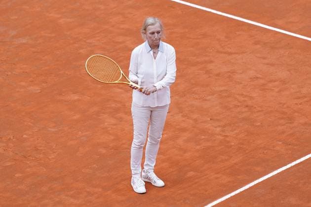 Internazionali BNL D™Italia 2023 - Day Fourteen Former tennis player Martina Navratilova receives Golden Racket 2023 award during Day Fourteen of the Internazionali BNL D Italia 2023 at Foro Italico on May 21, 2023 in Rome, Italy Rome Rome Italy  Copyright: xGiuseppexMaffiax originalFilename:maffia-internaz230521_npXVl.jpg