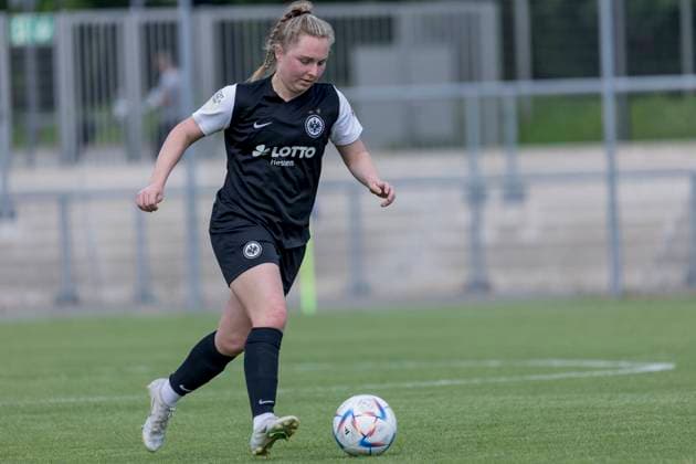 2 Women Bundesliga Eintracht Frankfurt II SC Freiburg I Madeleine Steck Eintracht Frankfurt II 20 , Eintracht Frankfurt II SC Freiburg II, Frankfurt, Stadion am Brentanobad, 21 5 2023 Copyright: xBEAUTIFULxSPORTS Gawlikx