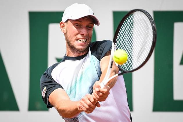 May 22, 2023, Paris, France, France: Filip MISOLIC of Austria during the first day of qualifying of Roland-Garros 2023, French Open 2023, Grand Slam tennis tournament at the Roland-Garros Stadium on May 22, 2023 in Paris, France. Paris France - ZUMAm308 20230522_zsp_m308_020 Copyright: xMatthieuxMirvillex