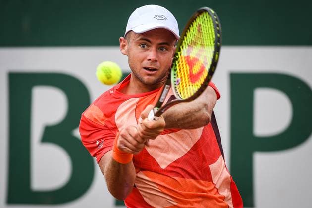 May 22, 2023, Paris, France, France: Enzo COUACAUD of France during the first day of qualifying of Roland-Garros 2023, French Open 2023, Grand Slam tennis tournament at the Roland-Garros Stadium on May 22, 2023 in Paris, France. Paris France - ZUMAm308 20230522_zsp_m308_021 Copyright: xMatthieuxMirvillex