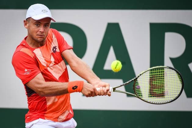 May 22, 2023, Paris, France, France: Enzo COUACAUD of France during the first day of qualifying of Roland-Garros 2023, French Open 2023, Grand Slam tennis tournament at the Roland-Garros Stadium on May 22, 2023 in Paris, France. Paris France - ZUMAm308 20230522_zsp_m308_022 Copyright: xMatthieuxMirvillex