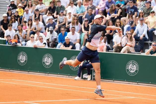 TENNIS - ATP, Tennis Herren French Open 2023 PARIS,FRANCE,22.MAY.23 - TENNIS - ATP World Tour, French Open, Roland Garros, Grand Slam, qualification. Image shows Filip Misolic (AUT).  GEPAxpictures xFrancoisxAsal