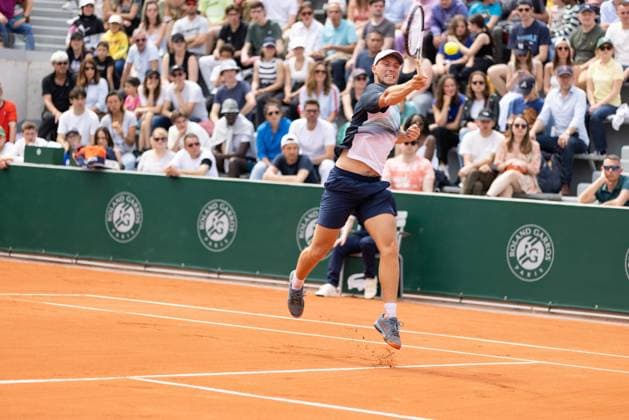 TENNIS - ATP, Tennis Herren French Open 2023 PARIS,FRANCE,22.MAY.23 - TENNIS - ATP World Tour, French Open, Roland Garros, Grand Slam, qualification. Image shows Filip Misolic (AUT).  GEPAxpictures xFrancoisxAsal