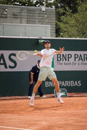 TENNIS - ATP, Tennis Herren French Open 2023 PARIS,FRANCE,22.MAY.23 - TENNIS - ATP World Tour, French Open, Roland Garros, Grand Slam, qualification. Image shows Maximilian Neuchrist (AUT).  GEPAxpictures xFrancoisxAsal