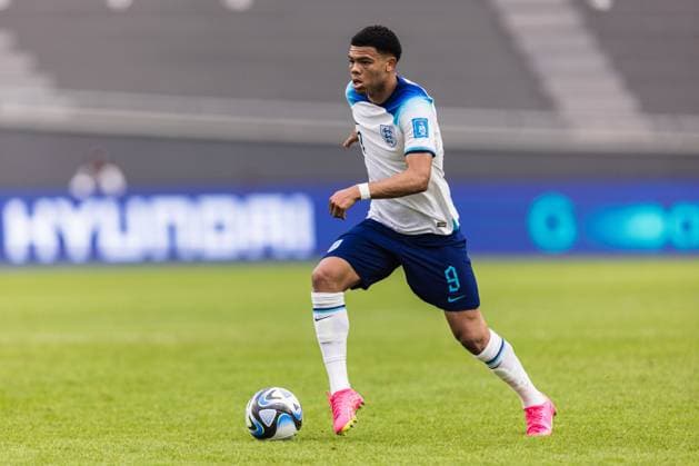 England v Tunisia U20 World Cup LA PLATA, BA - 22.05.2023: ENGLAND V TUNISIA U20 WORLD CUP - Dane SCARLETT of England, during the match between England and Tunisia at Estadio La Plata, in Argentina, for the group stage of the FIFA U-20 World Cup, this Monday (22). (Photo: Sporteo Fotoarena) x2376526x  Sporteo