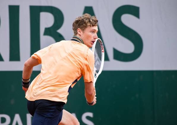 TENNIS - ATP, Tennis Herren French Open 2023 PARIS,FRANCE,23.MAY.23 - TENNIS - ATP World Tour, French Open, Roland Garros, Grand Slam, qualification. Image shows Marc Polmans (AUS).  GEPAxpictures xFrancoisxAsal