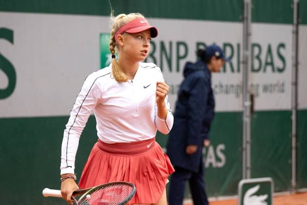TENNIS - WTA, Tennis Damen French Open 2023 PARIS,FRANCE,23.MAY.23 - TENNIS - WTA Tour, French Open, Roland Garros, Grand Slam, qualification. Image shows Image shows Brenda Fruhvirtova (CZE).  GEPAxpictures xFrancoisxAsal