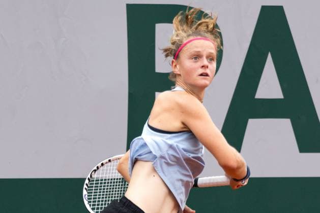 TENNIS - WTA, Tennis Damen French Open 2023 PARIS,FRANCE,23.MAY.23 - TENNIS - WTA Tour, French Open, Roland Garros, Grand Slam, qualification. Image shows Image shows Alice Robbe (FRA).  GEPAxpictures xFrancoisxAsal
