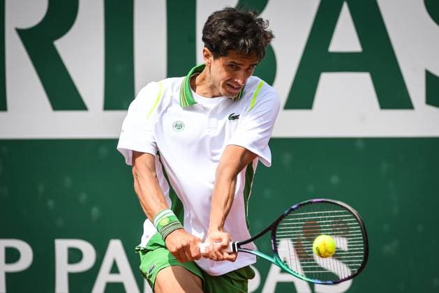 May 23, 2023, Paris, France, France: Pierre-Hugues HERBERT of France during the second qualifying day of Roland-Garros 2023, French Open 2023, Grand Slam tennis tournament at the Roland-Garros Stadium on May 23, 2023 in Paris, France. Paris France - ZUMAm308 20230523_zsp_m308_024 Copyright: xMatthieuxMirvillex