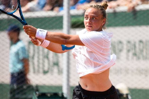 TENNIS - WTA, Tennis Damen French Open 2023 PARIS,FRANCE,23.MAY.23 - TENNIS - WTA Tour, French Open, Roland Garros, Grand Slam, qualification. Image shows Alice Tubello (FRA).  GEPAxpictures xFrancoisxAsal