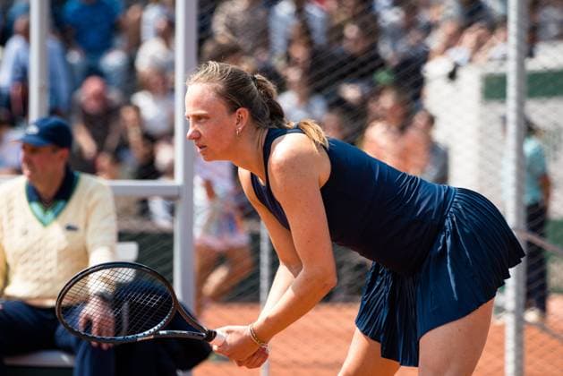 TENNIS - WTA, Tennis Damen French Open 2023 PARIS,FRANCE,23.MAY.23 - TENNIS - WTA Tour, French Open, Roland Garros, Grand Slam, qualification. Image shows Mona Barthel (GER).  GEPAxpictures xFrancoisxAsal